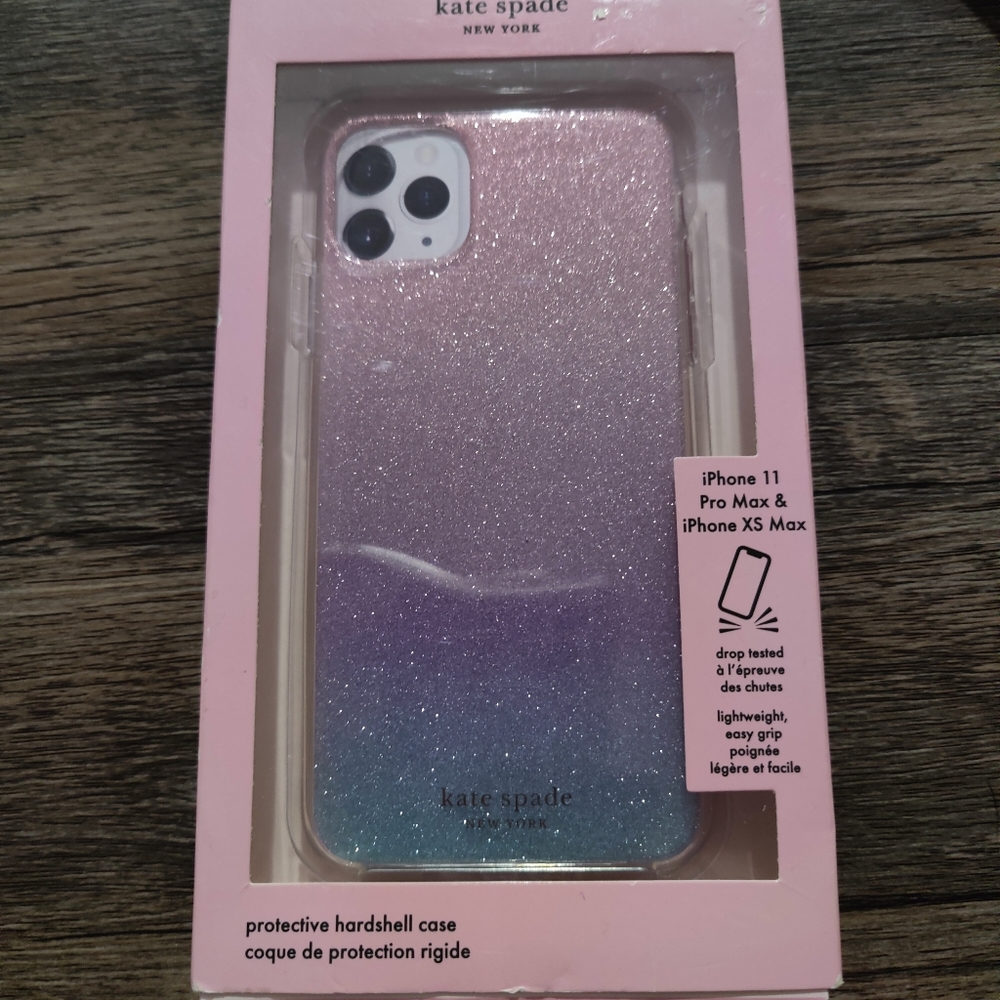 Kate Spade phone case glitter ombre